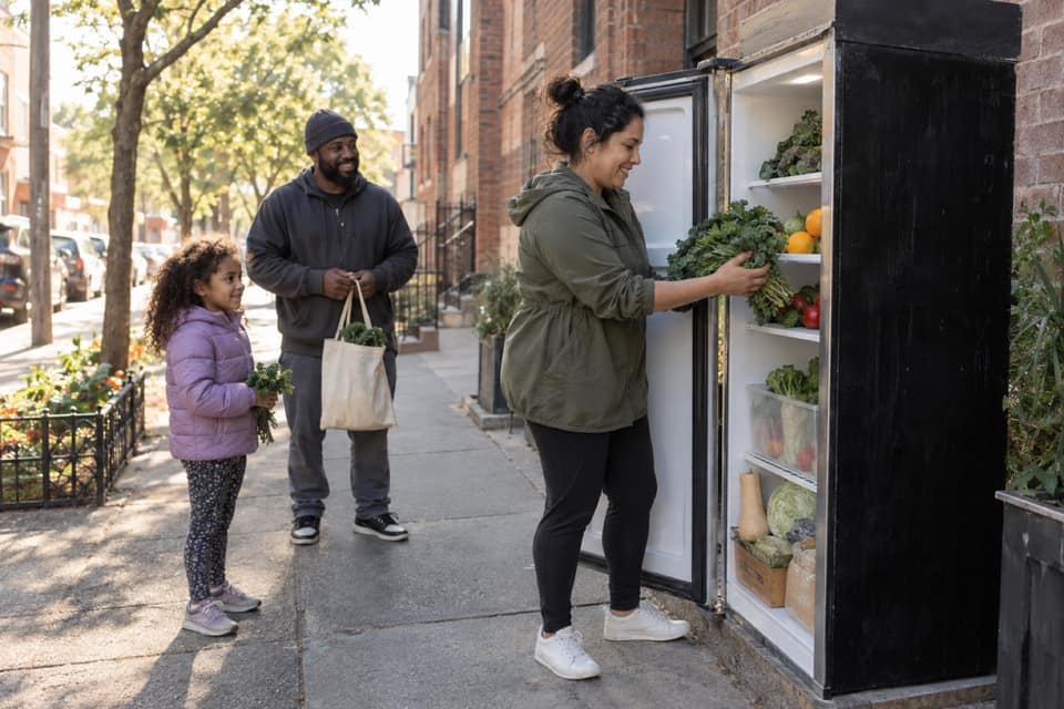 The community fridge on Pine Avenue